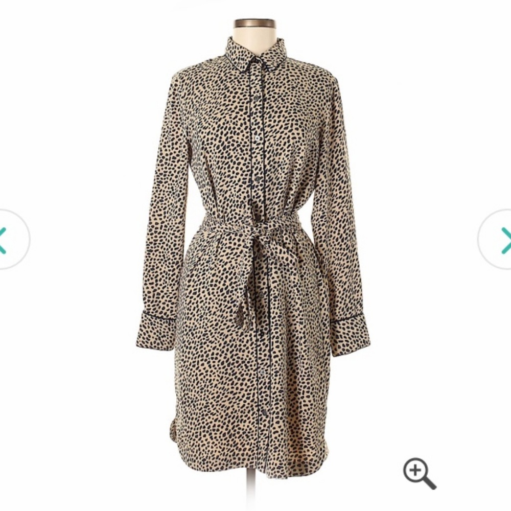 Ann Taylor Animal print shirt dress